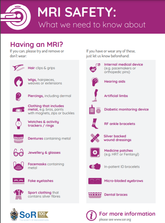 MRI Safety: What we need to know about | SoR