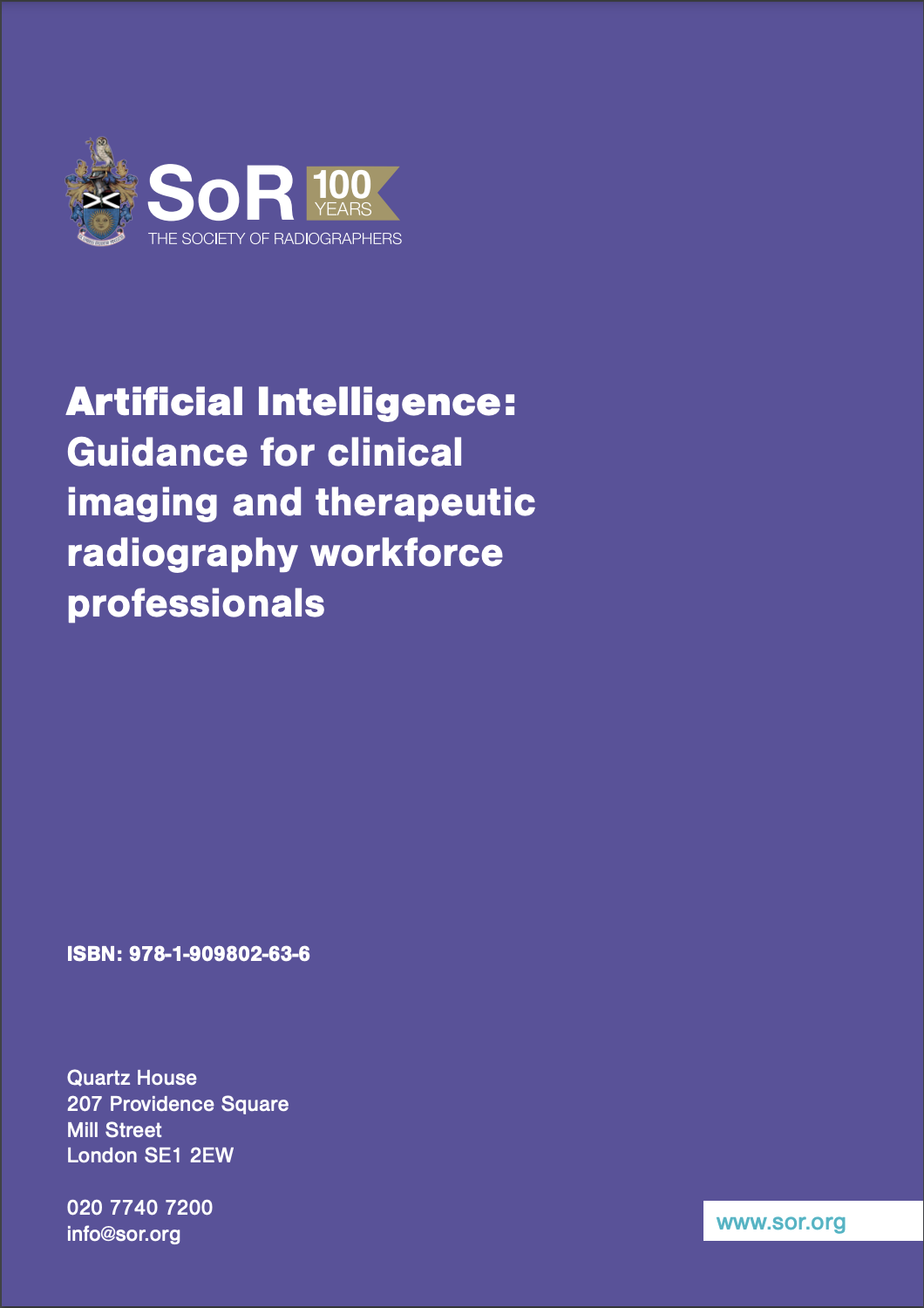 Artificial intelligence: Guidance for clinical imaging and therapeutic radiography workforce professionals