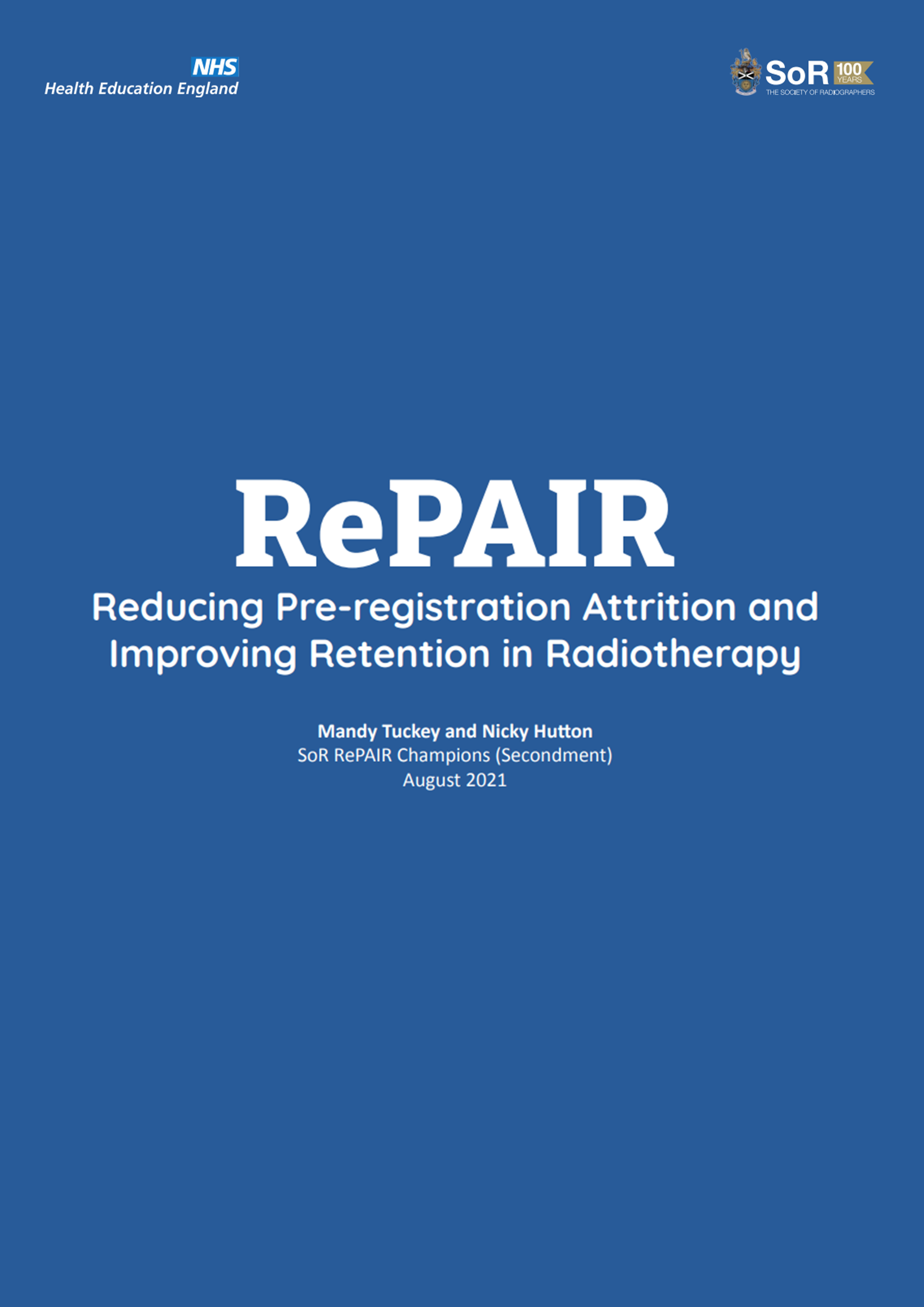 Reducing Pre-registration Attrition and Improving Retention in Radiotherapy
