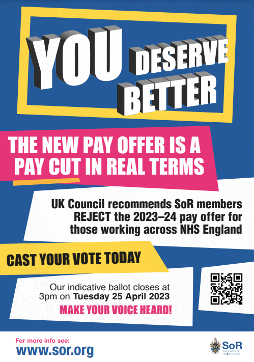 You Deserve Better - NHS England Pay Offer posters