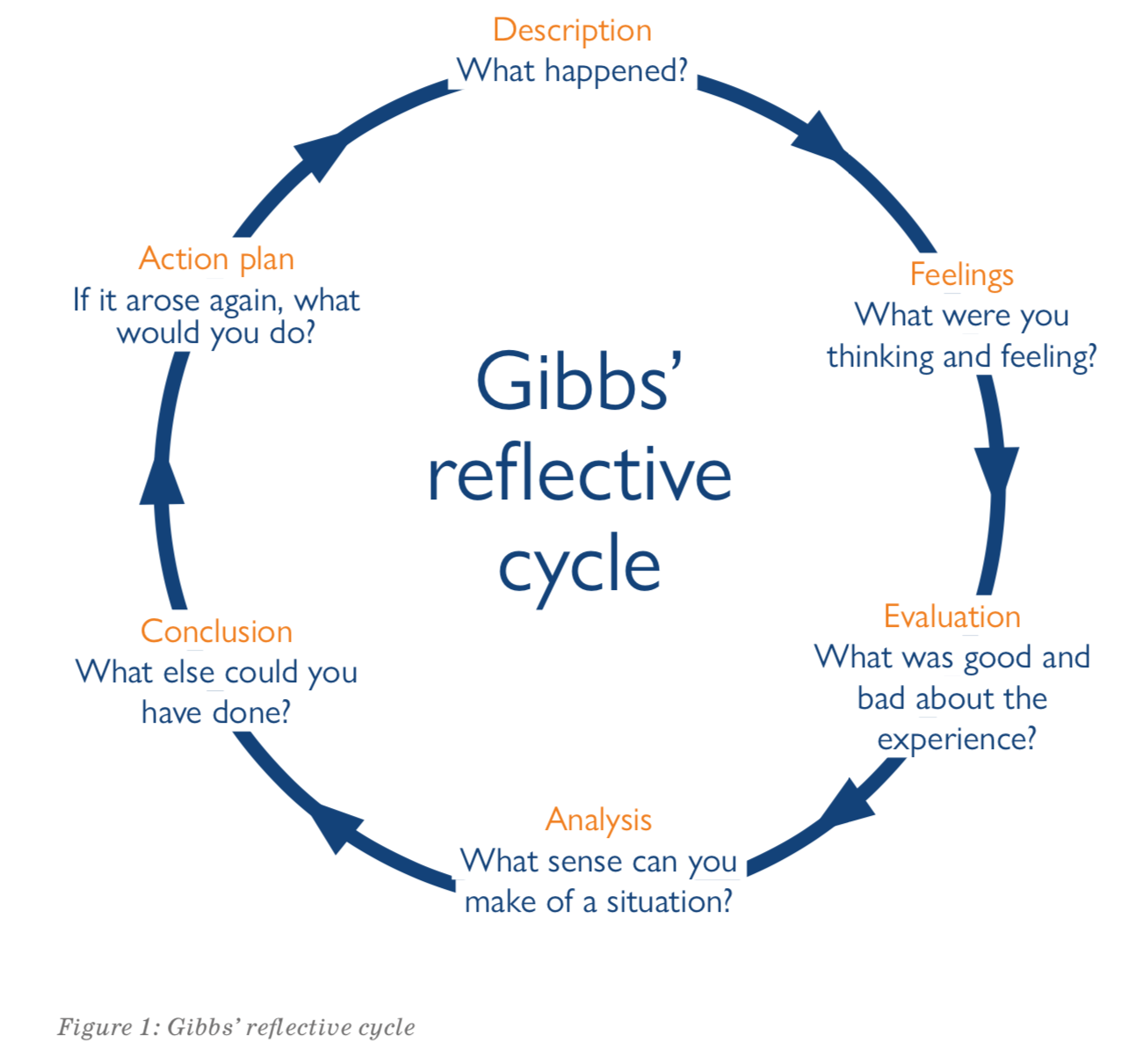 gibbs reflective cycle scholar