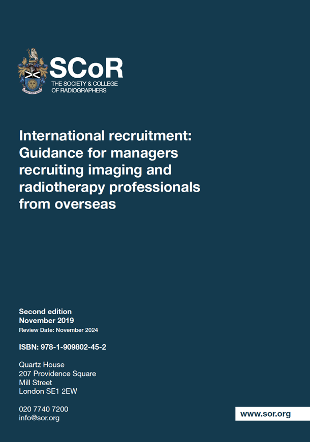 International recruitment: Guidance for managers recruiting imaging and radiotherapy professionals from overseas