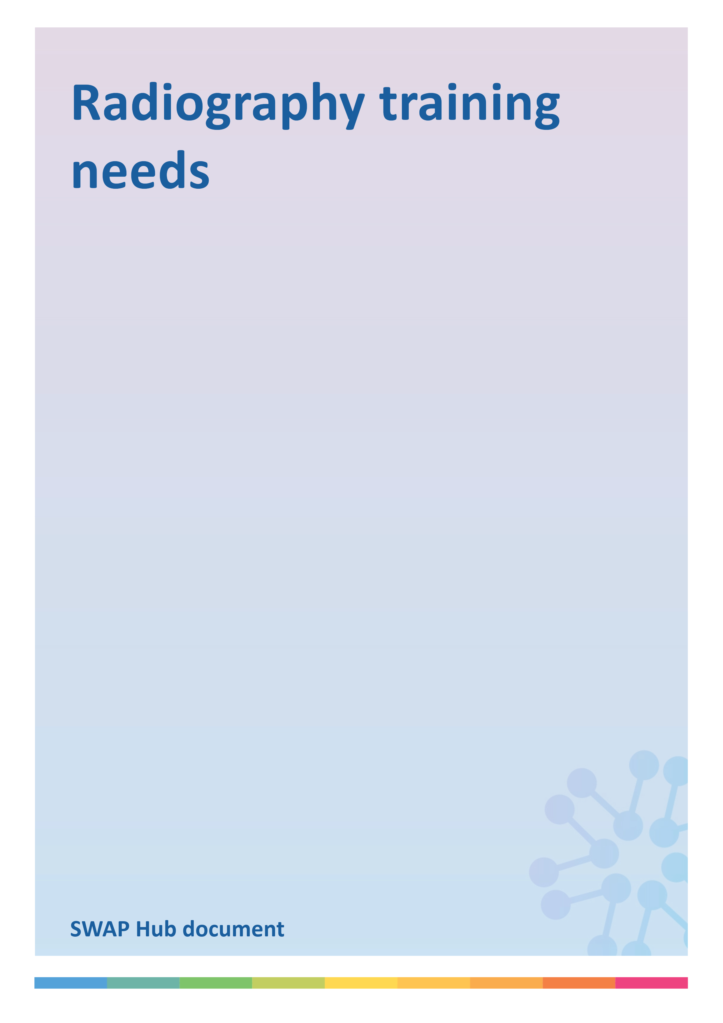 Radiography training needs | SoR