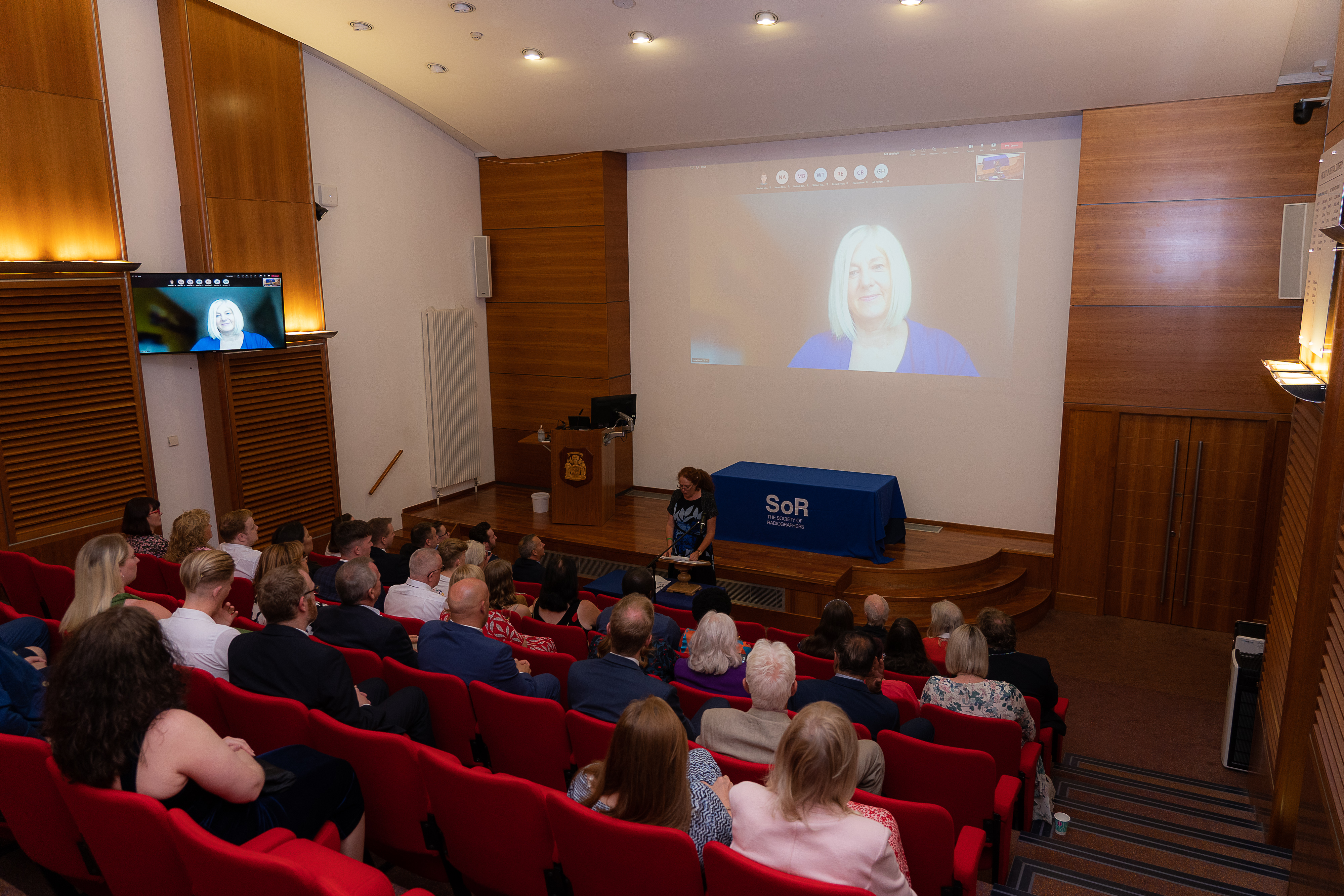 Dr Rachel Harris introducing Linda Hindle Dr Rachel Harris introducing Linda Hindle