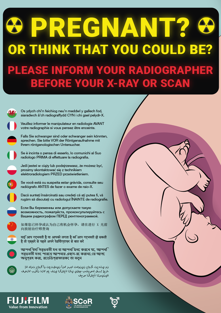 Fujifilm publish pregnancy and radiation poster in collaboration with