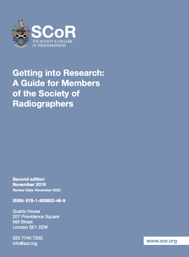 Getting into Research: A Guide for Members of the Society of Radiographers