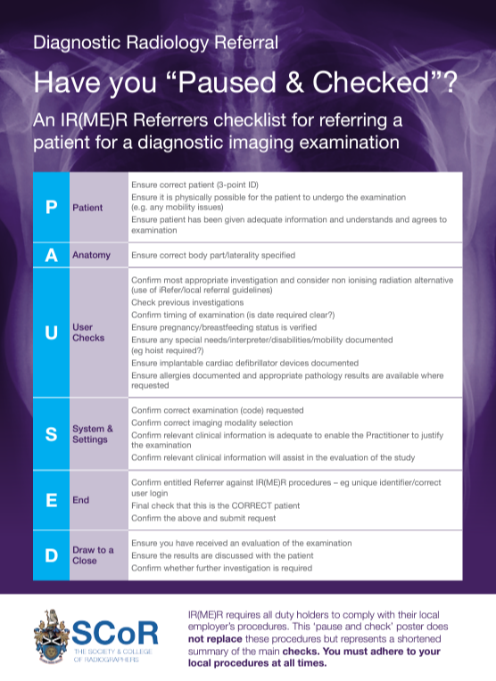 Have you paused and checked? IR(ME)R Referrers | SoR