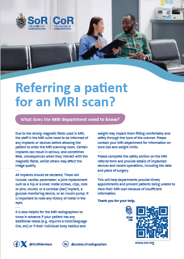 Referring a patient for an MRI scan? | SoR