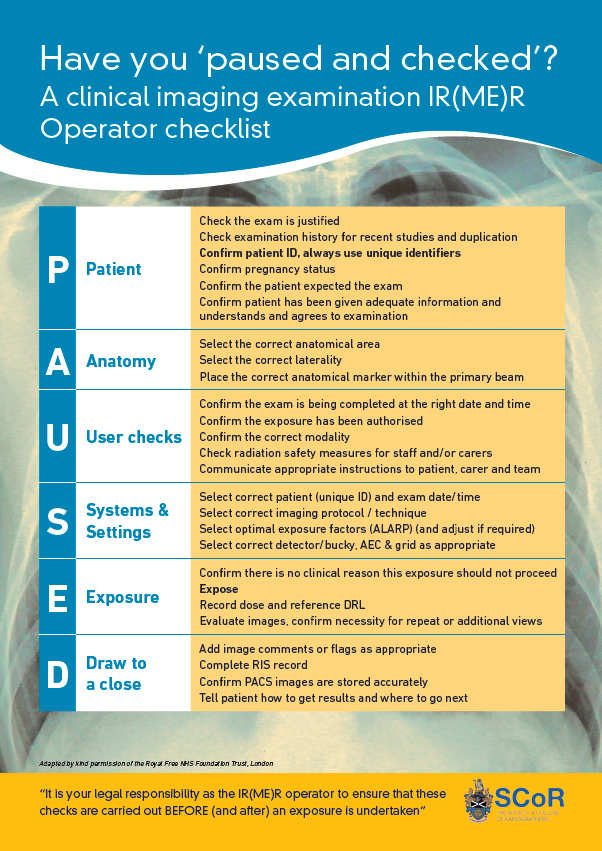 Have you paused and checked? IR(ME)R