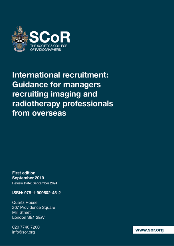 International recruitment: Guidance for managers recruiting imaging and radiotherapy professionals from overseas