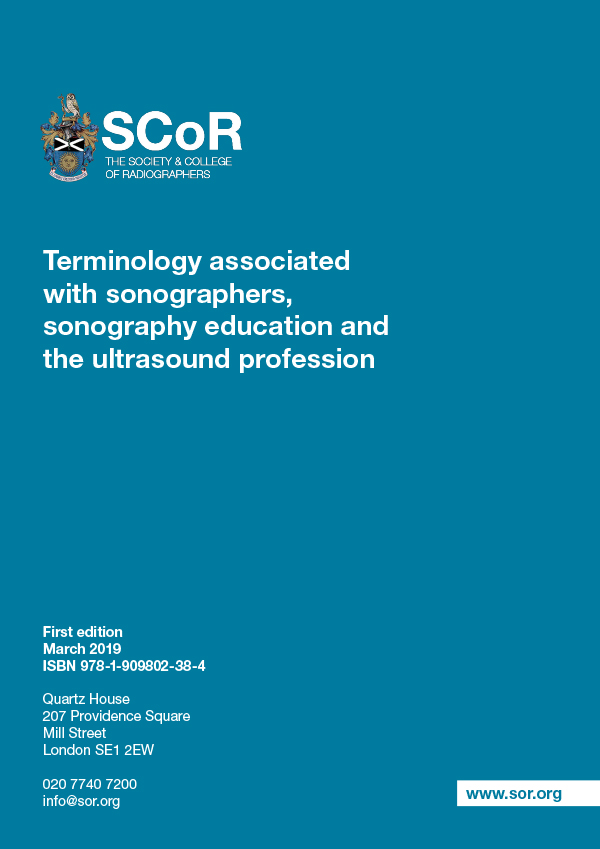 Terminology associated with sonographers, sonography education, and the ultrasound profession