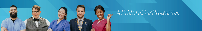 Image of radiographers next to the phrase: 'pride in our profession' Image of radiographers next to the phrase: 'pride in our profession'