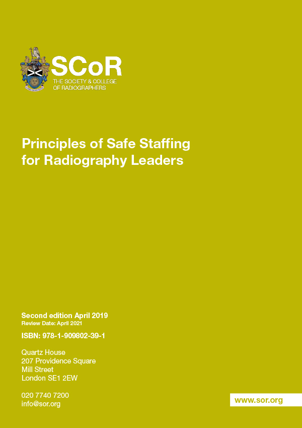 Principles of Safe Staffing for Radiography Leaders | SoR